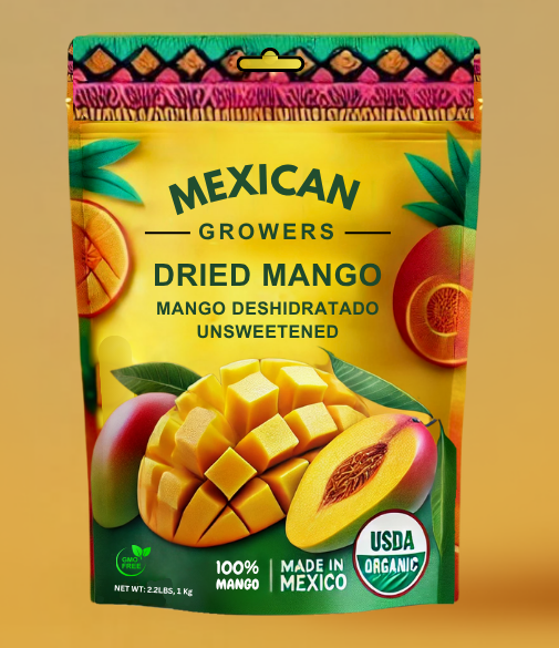Nature’s Organic Dried Mango package